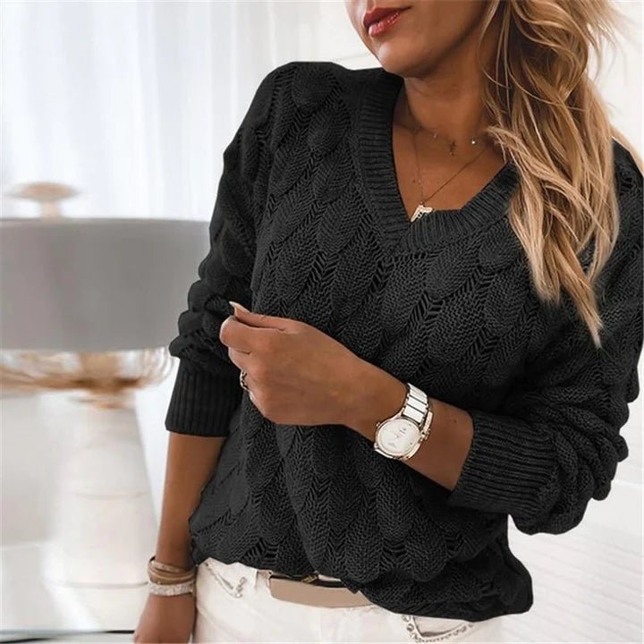 Ute | Pullover mit V-Ausschnitt