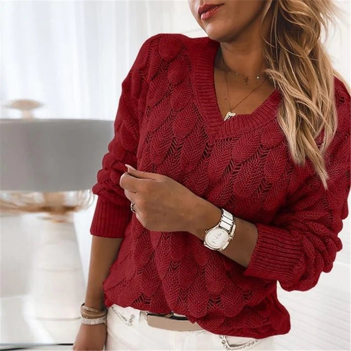 Ute | Pullover mit V-Ausschnitt