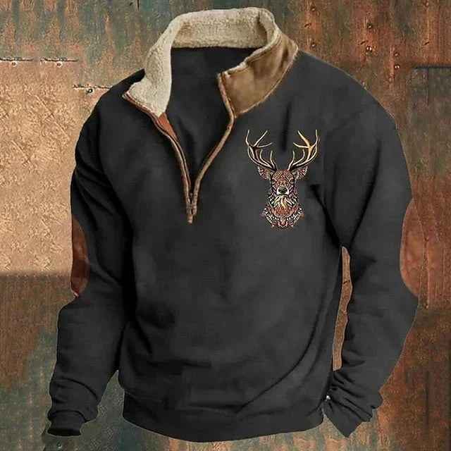 Moritz | Pullover mit Hirschdetail